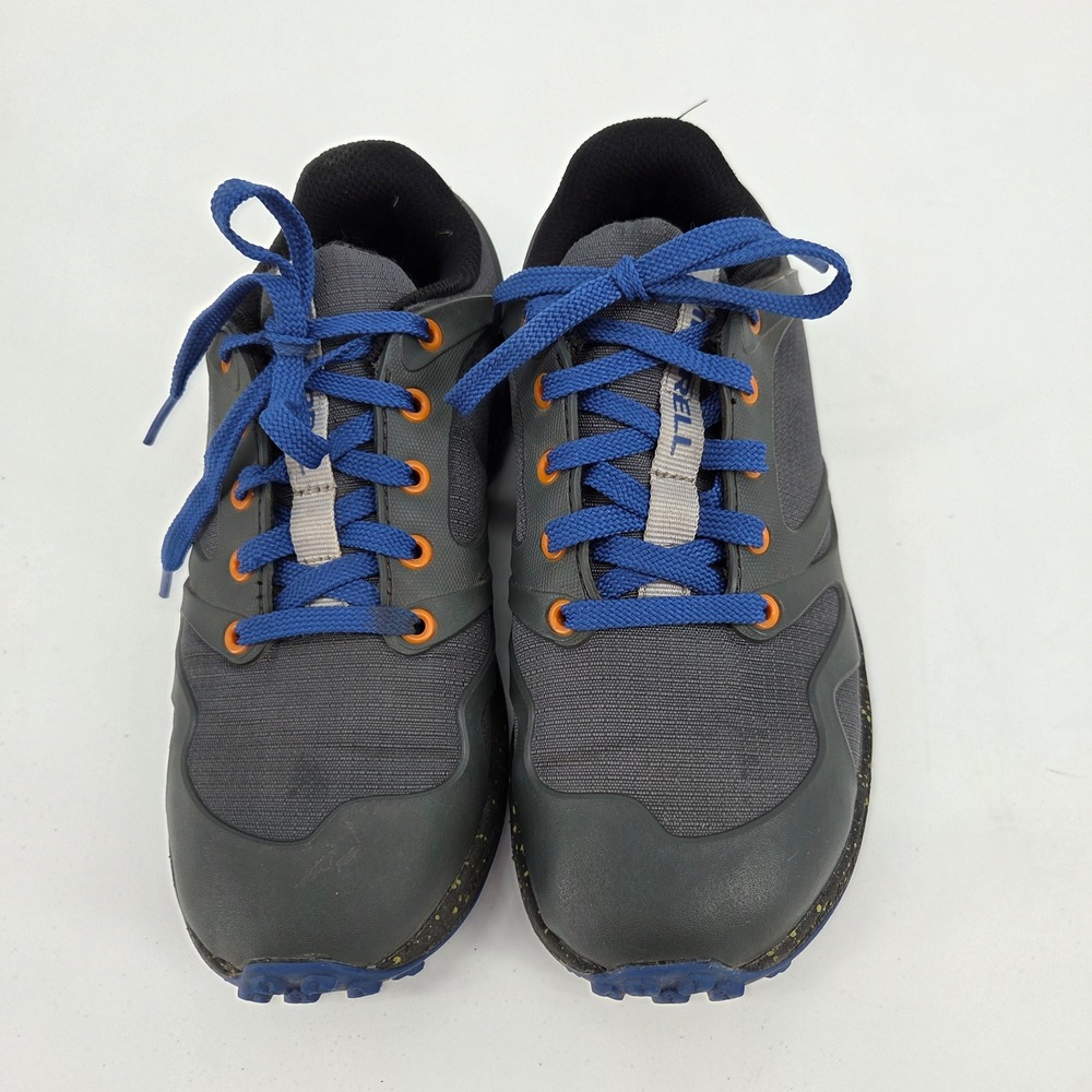 Merrell Kids Nova 2 Grey Blue Orange Trail Running Shoes MK262591 Size 1M